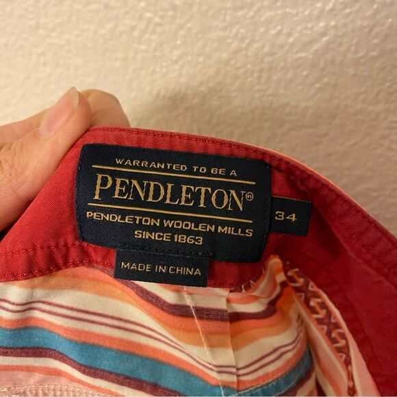 Pendleton Southwestern Pink Stripe Drawstring Board Shorts Swim Trunks 34 - Picture 10 of 10